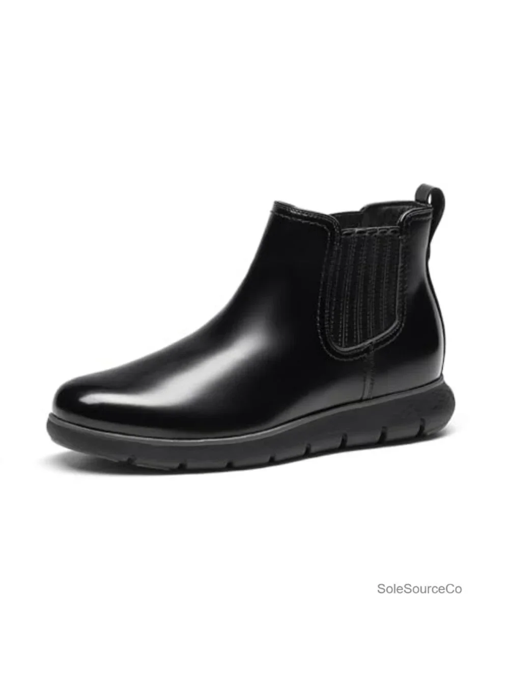 Men's Chelsea Boots Faux Leather Slip-On Ankle Dress Boots